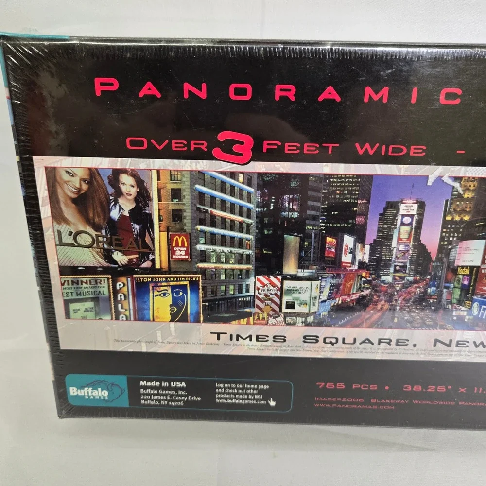 Panoramic Puzzle, Times Square New‎ York, 765 Pieces, 38.25